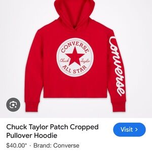 Converse hoodie, size, medium, and girls maybe worn once